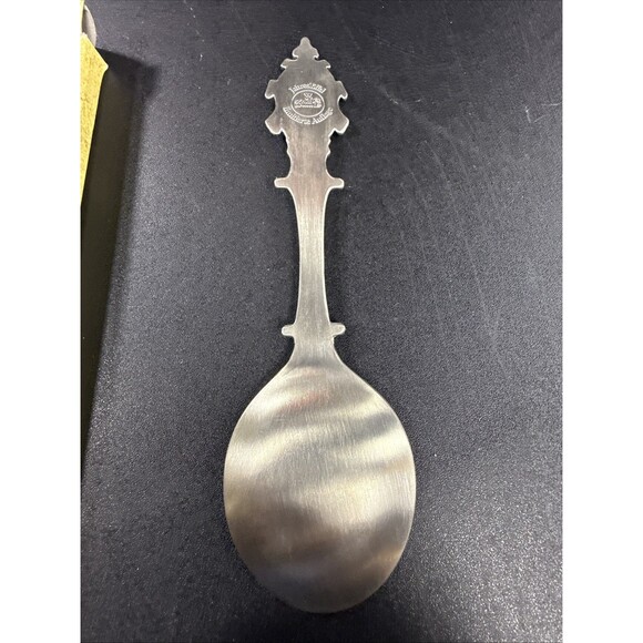 Vintage 1986 SCHLOSS LINDERHOF PEWTER SPOON Anno Domini JARESLOF With Box - Picture 4 of 7